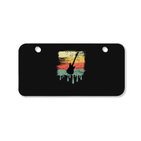 Bass Guitar Vintage Dripping Bicycle License Plate | Artistshot