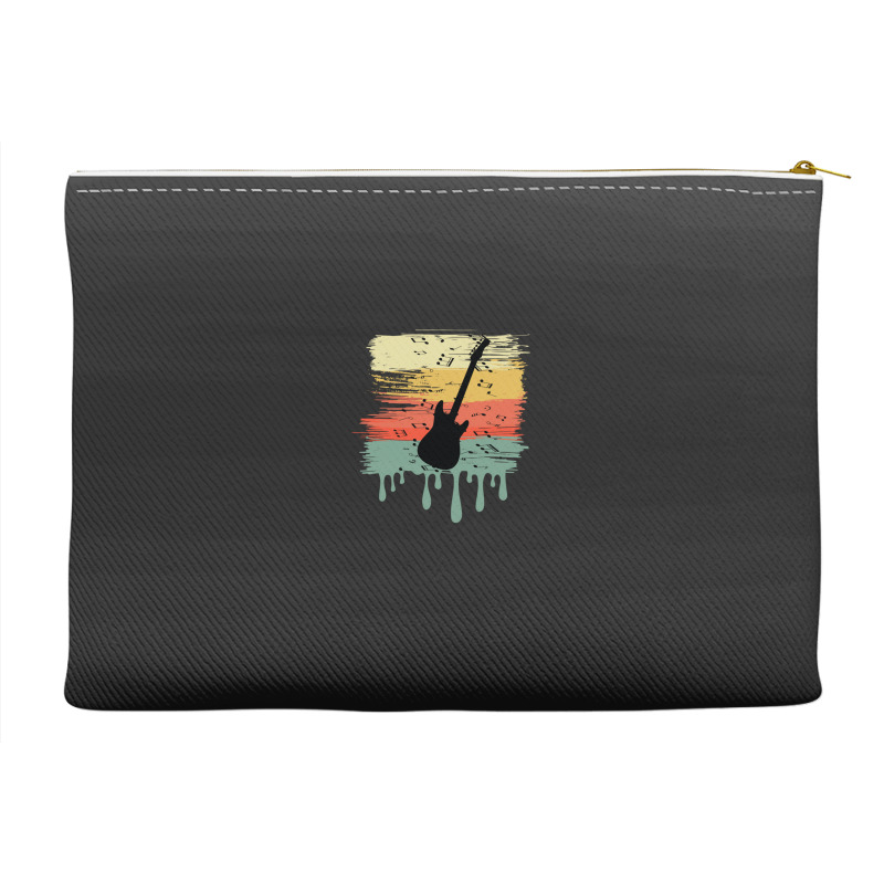 Bass Guitar Vintage Dripping Accessory Pouches | Artistshot