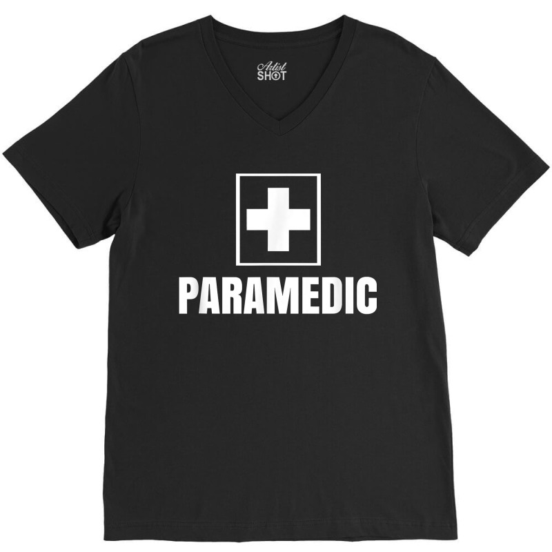 Paramedic Emt Job Emergency Ambulance V-neck Tee | Artistshot