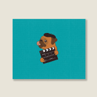 Pug Director Landscape Canvas Print | Artistshot