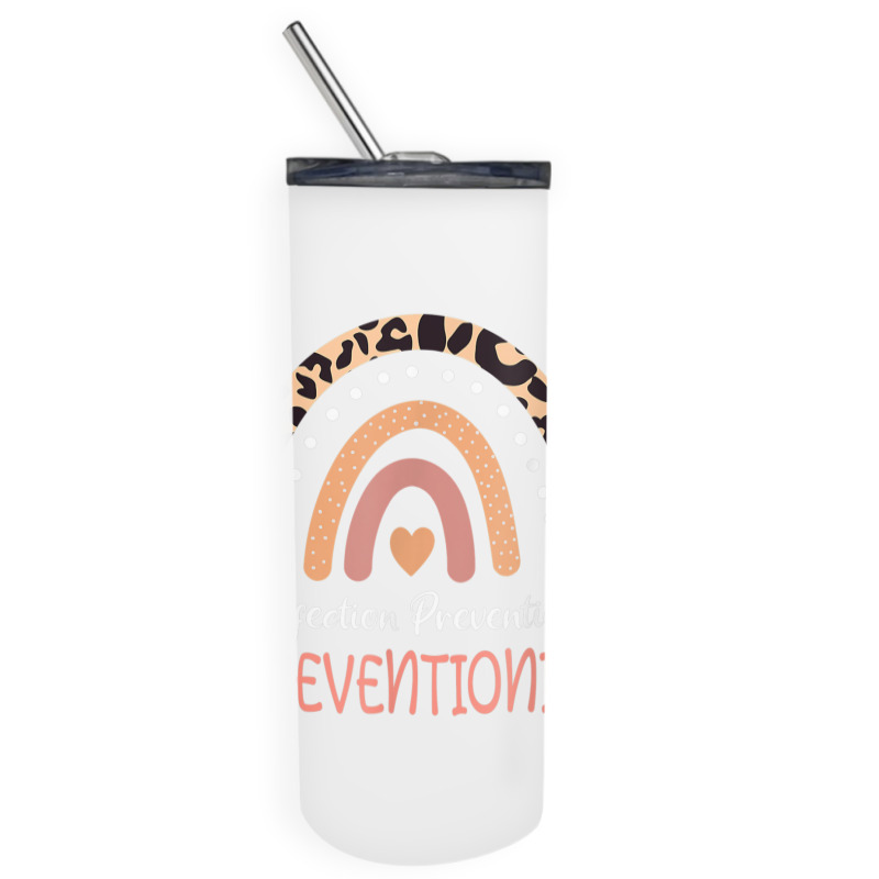 Infection Prevention Preventionist Leopard Rainbow T Shirt Skinny Tumbler | Artistshot