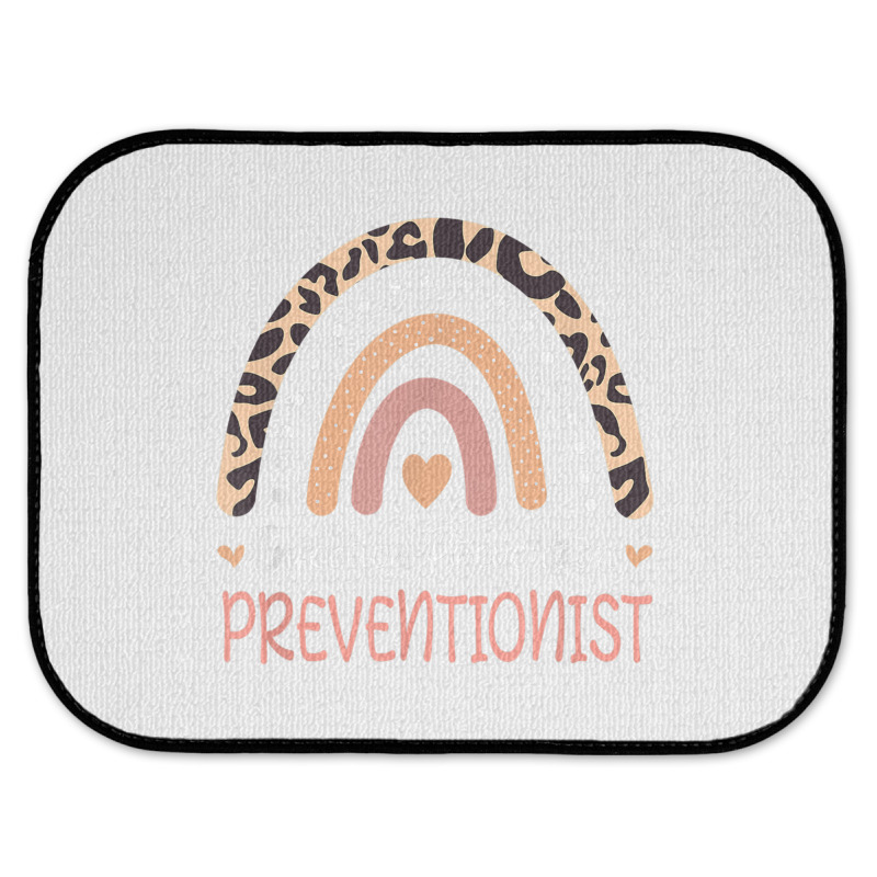 Infection Prevention Preventionist Leopard Rainbow T Shirt Rear Car Mat | Artistshot