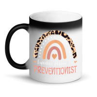 Infection Prevention Preventionist Leopard Rainbow T Shirt Magic Mug | Artistshot