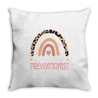 Infection Prevention Preventionist Leopard Rainbow T Shirt Throw Pillow | Artistshot