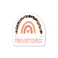 Infection Prevention Preventionist Leopard Rainbow T Shirt Sticker | Artistshot