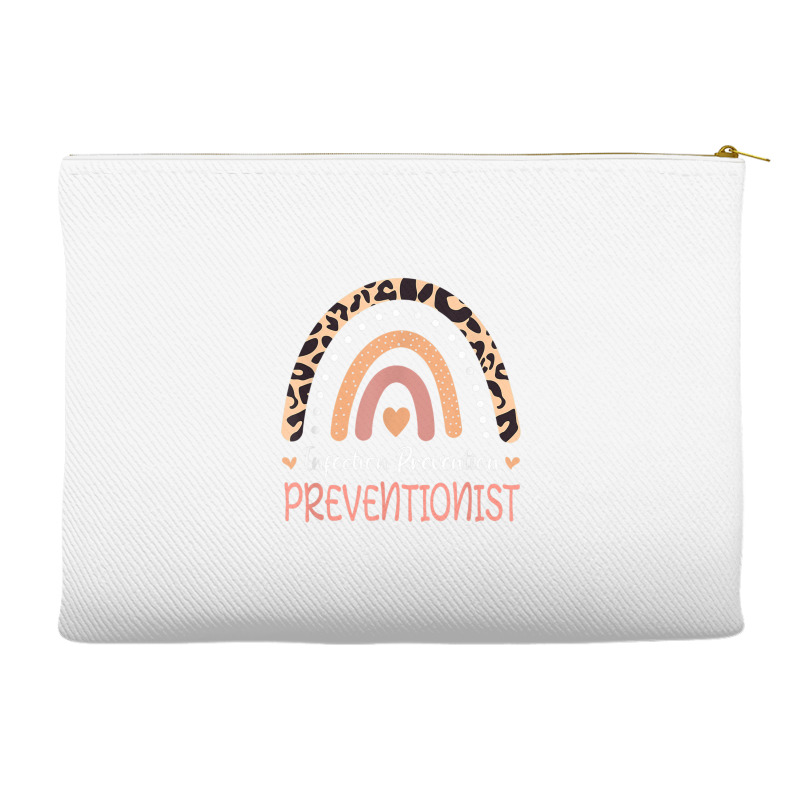 Infection Prevention Preventionist Leopard Rainbow T Shirt Accessory Pouches | Artistshot