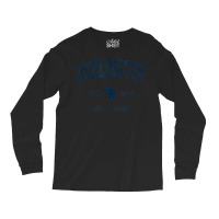 Burlington Wisconsin Wi Vintage Athletic Navy Sports Design Long Sleeve Shirts | Artistshot