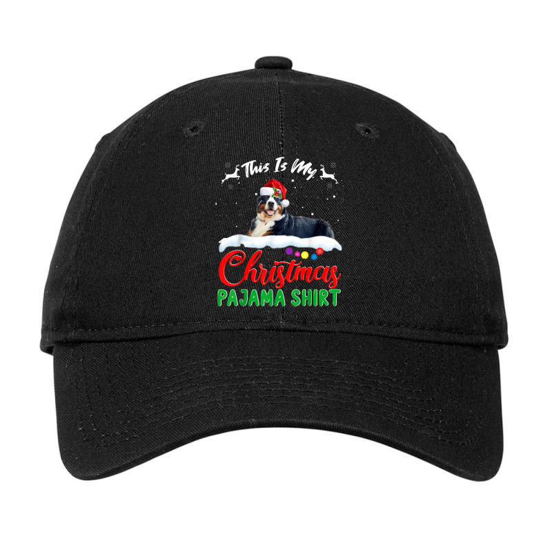 This Is My Christmas Pajama Bernese Mountain Xmas Dog Lover Adjustable Cap | Artistshot