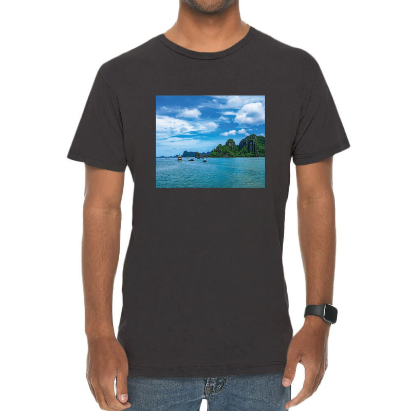 Ha Long Bay Vietnam Bluesky Trave Vintage T-shirt | Artistshot