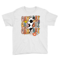 Game Day Soccer Season Groovy Soccer Lightning Bolt Long Sleeve T Shir Youth Tee | Artistshot