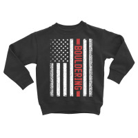 Bouldering American Flag, Bouldering American Flag Art, Bouldering Ame Toddler Sweatshirt | Artistshot