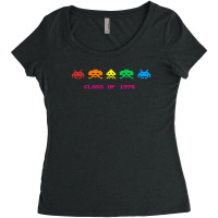 Space Invaders - Class Of 1978 Women's Triblend Scoop T-shirt | Artistshot