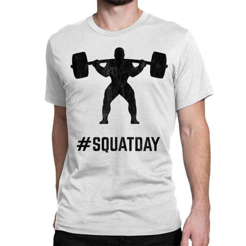 Cool Lifting Squat Squatting Vintage Gym Motivation Tank Top Classic T-shirt | Artistshot