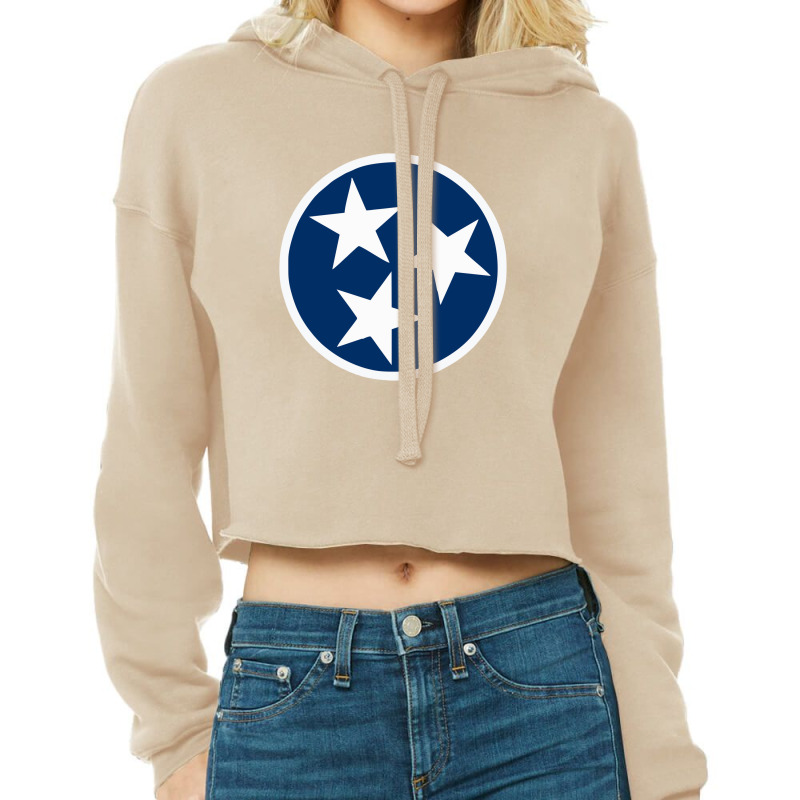 State Of Tennessee Cropped Hoodie by cm-arts | Artistshot