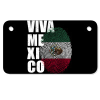 Viva Mexico, It's In My Dna Mexican Fingerprint Independance T Shirt Motorcycle License Plate | Artistshot