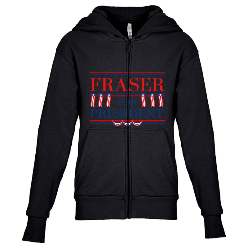 Jamie Fraser For President Youth Zipper Hoodie by Kosdapen517 | Artistshot