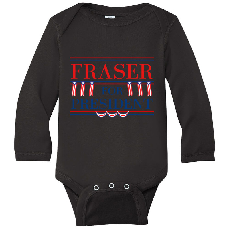 Jamie Fraser For President Long Sleeve Baby Bodysuit by Kosdapen517 | Artistshot