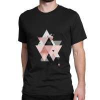 Geometric Compilation In Rose Gold And Blush Pink Classic T-shirt | Artistshot