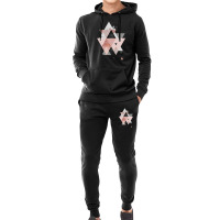 Geometric Compilation In Rose Gold And Blush Pink Hoodie & Jogger Set | Artistshot