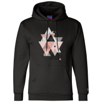 Geometric Compilation In Rose Gold And Blush Pink Champion Hoodie | Artistshot