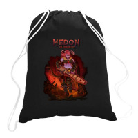 Hedon Bloodrite Cover Art (clothing Splash) Drawstring Bags | Artistshot