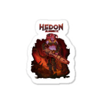 Hedon Bloodrite Cover Art (clothing Splash) Sticker | Artistshot