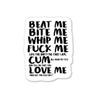 Buy Beat Bite Whip Me Adam Ants Retro Sticker | Artistshot