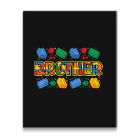 Brother Brick Builder Boy Master Builder Blocks Building Metal Print Vertical | Artistshot