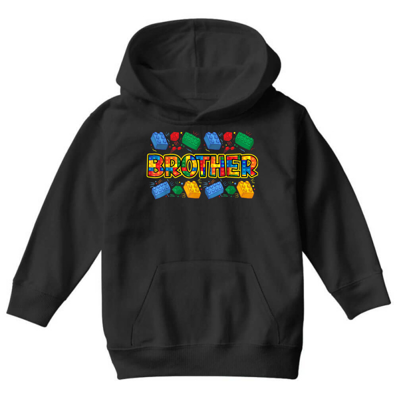 Brother Brick Builder Boy Master Builder Blocks Building Youth Hoodie | Artistshot