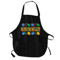 Brother Brick Builder Boy Master Builder Blocks Building Medium-length Apron | Artistshot