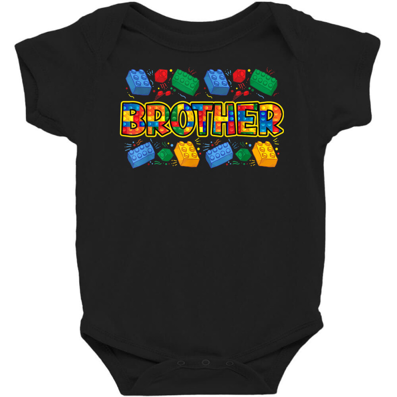 Brother Brick Builder Boy Master Builder Blocks Building Baby Bodysuit | Artistshot