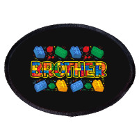 Brother Brick Builder Boy Master Builder Blocks Building Oval Patch | Artistshot