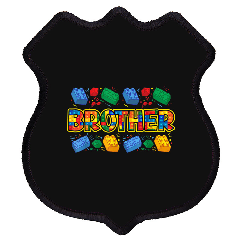 Brother Brick Builder Boy Master Builder Blocks Building Shield Patch | Artistshot