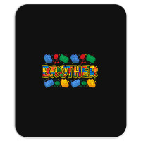 Brother Brick Builder Boy Master Builder Blocks Building Mousepad | Artistshot