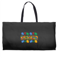 Brother Brick Builder Boy Master Builder Blocks Building Weekender Totes | Artistshot