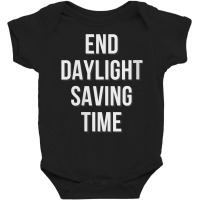 Womens End Daylight Saving Time. Stop Daylight Savings V Neck T Shirt Baby Bodysuit | Artistshot