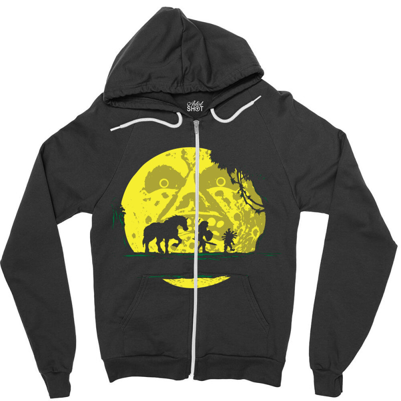 Moonwalk Zipper Hoodie by Disgus_Thing | Artistshot