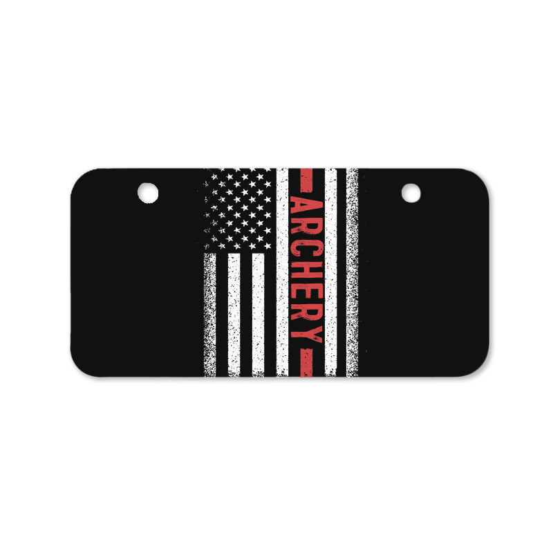 Archery American Flag, Archery American Flag Art, Archery American Fla Bicycle License Plate | Artistshot