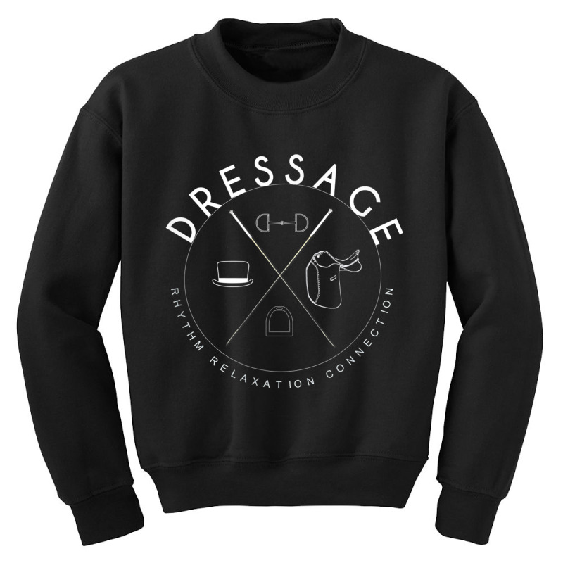 Dressage Rider Shirt Gift   Three Core Principles Of Dressag Youth Sweatshirt by cm-arts | Artistshot