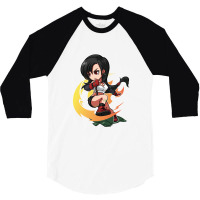 Tifa Cute Chibi Anime Final Fantas 3/4 Sleeve Shirt | Artistshot