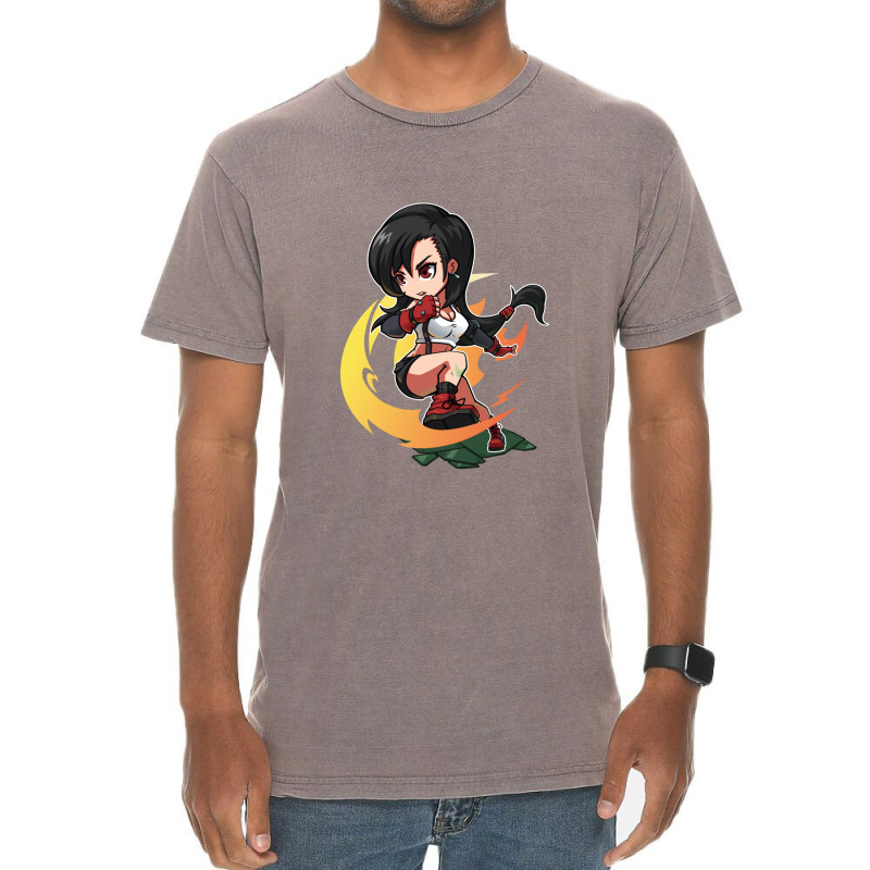 Tifa Cute Chibi Anime Final Fantas Vintage T-Shirt by ElizabethTDuval | Artistshot