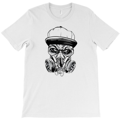 Gas Mask Zombie For Halloween, Spooky, T-shirt Designed By Khanzastore