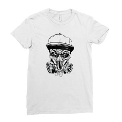 gas mask zombie for halloween, spooky, Ladies Fitted T-Shirt | Artistshot