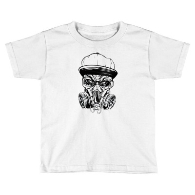 Gas Mask Zombie For Halloween, Spooky, Toddler T-shirt Designed By Khanzastore