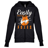 Easily Excited By Foxes Wildlife Animal Women Fox Youth Zipper Hoodie | Artistshot