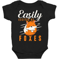 Easily Excited By Foxes Wildlife Animal Women Fox Baby Bodysuit | Artistshot