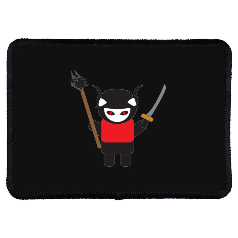 Samurai Kitty Cat Rectangle Patch | Artistshot