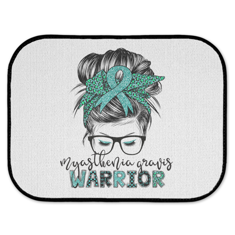 Myasthenia Gravis Warrior Mom Mg Awareness T Shirt Rear Car Mat | Artistshot