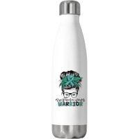 Myasthenia Gravis Warrior Mom Mg Awareness T Shirt Stainless Steel Water Bottle | Artistshot