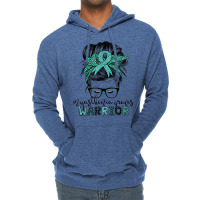 Myasthenia Gravis Warrior Mom Mg Awareness T Shirt Lightweight Hoodie | Artistshot